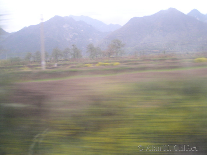 View from the train to Xi&rsquo;an